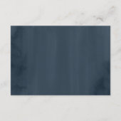 Elegante Winterwald Hochzeitsempfehlung Begleitkarte (Rückseite)