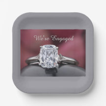 Elegante „Wir sind verlobt“ Diamantring-Party