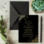 Elegante Wirbel Brautparty Folieneinladung