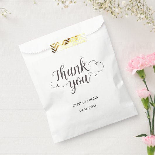 Elegante Wirbel: Danke Gastgeschenk Hochzeit Bag Geschenktütchen (Versiegelt)