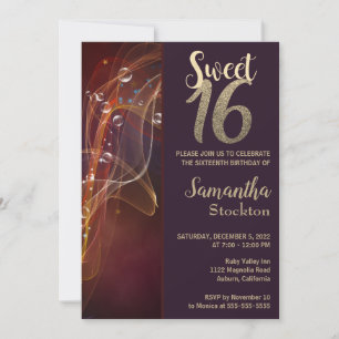 Elegante Wirbel Einladung zum Geburtstag