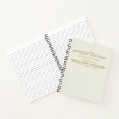 Elegante Wirbel Frame Daily Journal/ Notizblock (Innenseite)