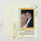 Elegante Wirbel - Speichern Sie die Datumskarten Save The Date (Vorne/Hinten)