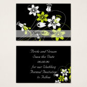 Elegante Wirbel und Blume (Vorne & Hinten)