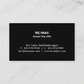 Elegante wirkliche Haus-Geschäfts-Karte des Visitenkarte (Rückseite)