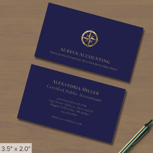 Elegante Wirtschaftsprüfer-Visitenkarten Visitenkarte