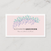 Elegante Wisteria Blush Pink Mommy Business Card Telefonnummerkarte (Vorderseite)
