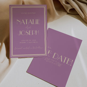 Elegante Wisteria Elfenbein Altes Geld Feine Hochz Save The Date
