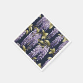Elegante Wisteria Floral Serviette (Ecke)