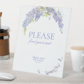 Elegante Wisteria Locarno Lila Sockelschild (In Situ)