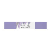 Elegante Wisteria Tree Personalisiert Wedding Einladungsbanderole (Flach)