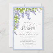 Elegante Wisteria Watercolor Brautparty Einladung (Vorderseite)
