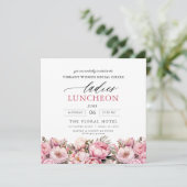 Elegante Wohltätigkeit Mittag- und Abendessen Einladung (Stehend Vorderseite)