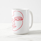 Elegante Woman Vector Tasse (VorderseiteRechts)