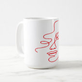 Elegante Woman Vector Tasse (Vorderseite Links)