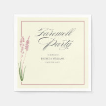 Elegante Womans Pastel Wildblume Farewell Party