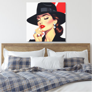 Elegante Women Canvas Print Leinwanddruck