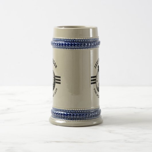 Elegante Women Golfer Design Bierglas (Mittel)