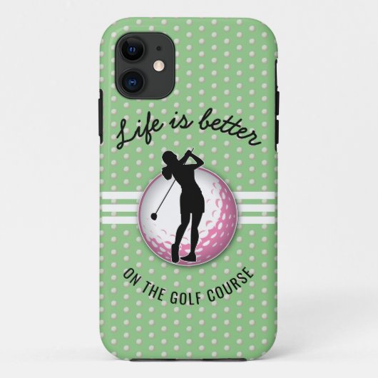 Elegante Women Golfer Design Case-Mate iPhone Hülle (Rückseite)