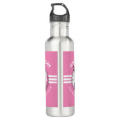 Elegante Women Golfer Design Edelstahlflasche (Rückseite)