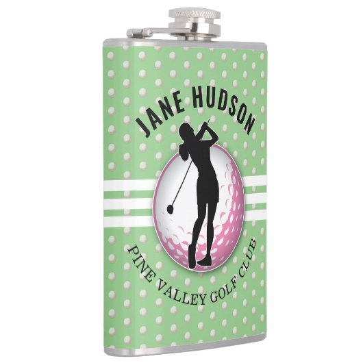 Elegante Women Golfer Design Flask Flachmann (Rechts)