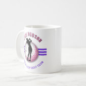 Elegante Women Golfer Design Kaffeetasse (Vorderseite Links)