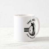 Elegante Women Golfer Design Kaffeetasse (VorderseiteRechts)
