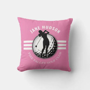 Elegante Women Golfer Design Kissen