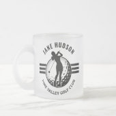 Elegante Women Golfer Design Mattglastasse (Links)