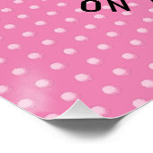 Elegante Women Golfer Design Poster (Ecke)