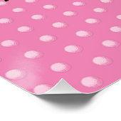 Elegante Women Golfer Design Poster (Ecke)