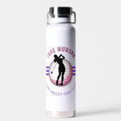 Elegante Women Golfer Design Trinkflasche (Rückseite)