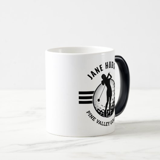 Elegante Women Golfer Design Verwandlungstasse (VorderseiteRechts)