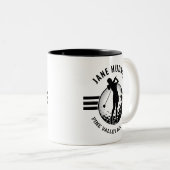 Elegante Women Golfer Design Zweifarbige Tasse (VorderseiteRechts)
