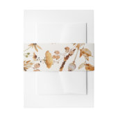 Elegante Woodland Fall Floral Wedding Einladungsbanderole (Vorderseite Beispiel)