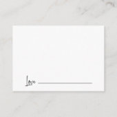 Elegante Worte der Weisheit Mathematik Abschluss B Begleitkarte (Rückseite)