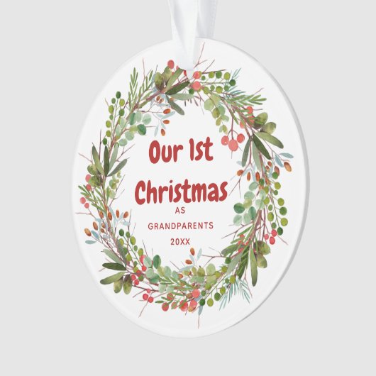 Elegante Wreath Ornament (Vorderseite)