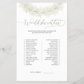 Elegante Wreath würde sie eher Bridal Game Flyer (Vorne)