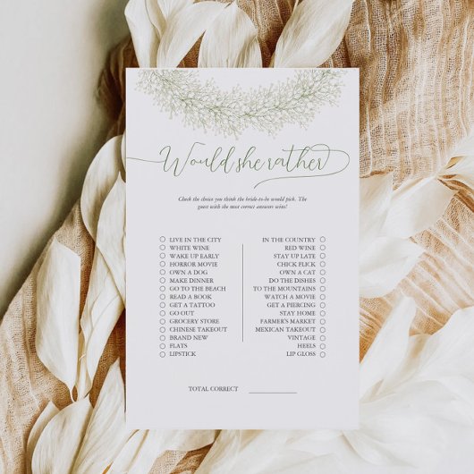 Elegante Wreath würde sie eher Bridal Game Flyer