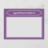 Elegante Wünsche für Braut und Bräutigam, Hochzeit Hinweiskarte (Rückseite)