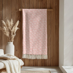 Elegante Wurfdecke Pastellrosa Minimalistische Wel Fleecedecke