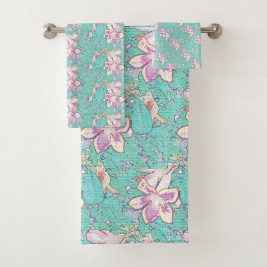 Elegante Wüste Rose Adenium Summer Oasis Beach Fun Badhandtuch Set (Insitu)