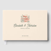 Elegante Wüste | Terracotta Wedding Guest Book Gästebuch (Vorderseite)
