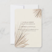 Elegante Wüstenpalmen speichern die Datumskarten (Rückseite)