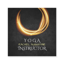 Elegante YOGA Black & Gold ZEN Symbol Glühen Licht