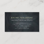 Elegante YOGA Gold Foil Pinselstriche ZEN Symbol Visitenkarte (Rückseite)