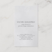 Elegante YOGA Gold Foil Pinselstriche ZEN Symbol Visitenkarte (Rückseite)