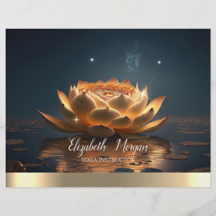 Elegante Yoga-Lehrerin Lotus Dark Flyer
