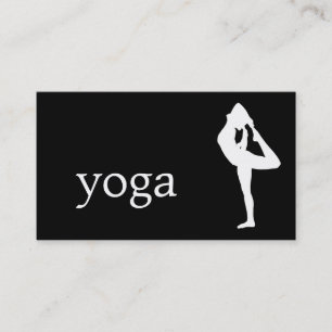 Elegante Yoga-Lehrerin Visitenkarte