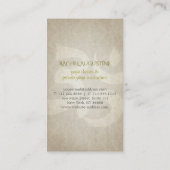 Elegante Yoga Meditation Pose Gold Foil Om Symbol Visitenkarte (Rückseite)
